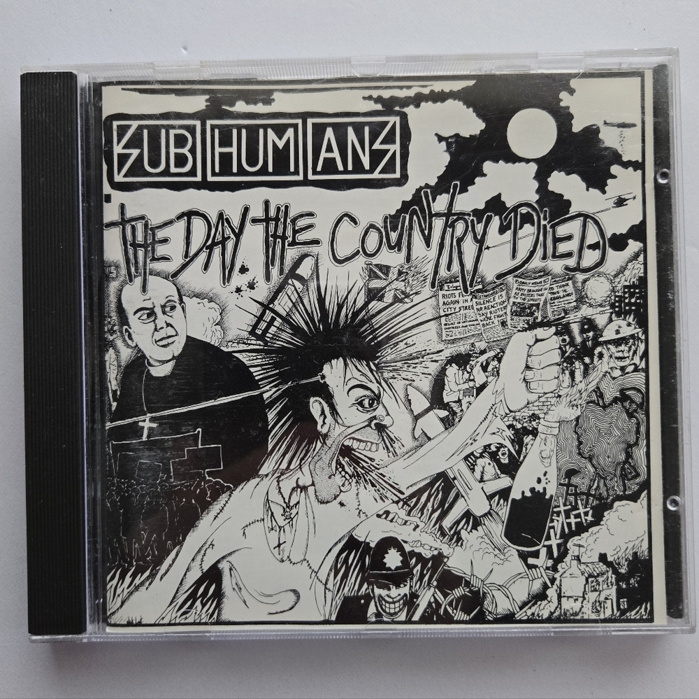 Subhumans The Day the Country Died CD 1982/Reissue 1990 Bluurg XLP1 France Punk